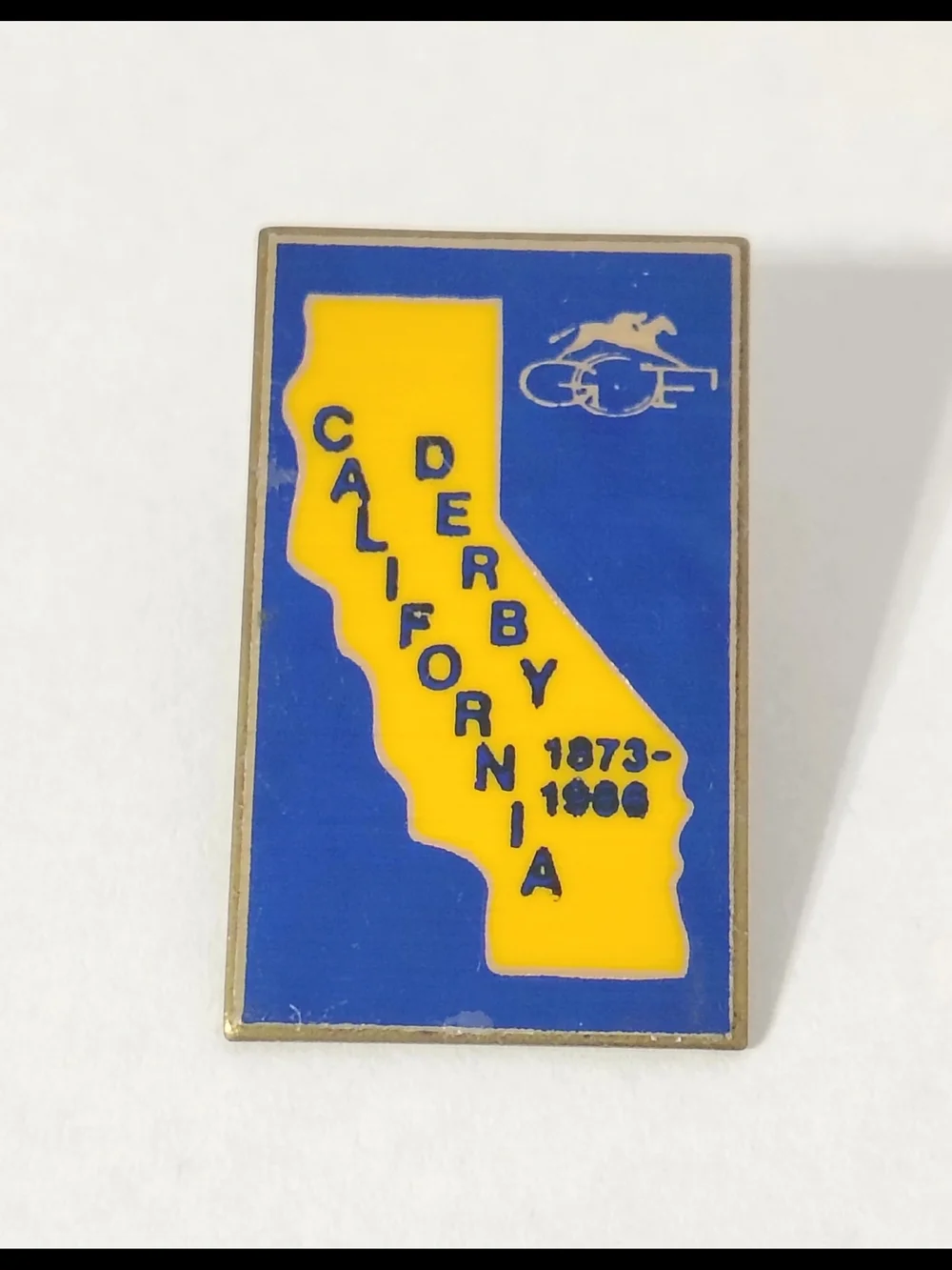 California Derby 1986 Lapel Pin Golden Gate Fields Horse Racing *Union Made Pin
